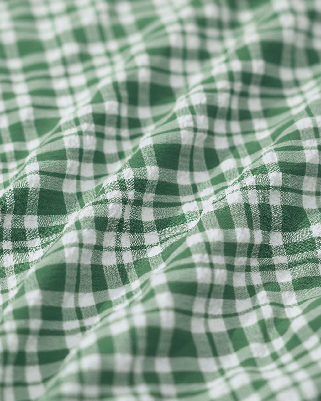 Green Plaid Drawstring Bikini Set