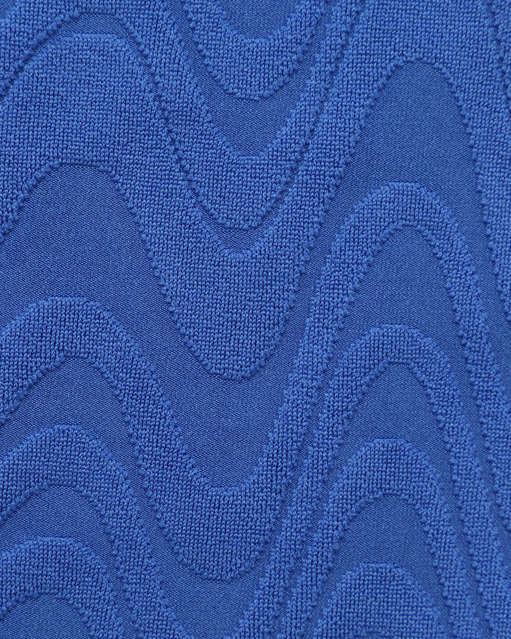 Royal Blue U Neck Textured Bikini Set