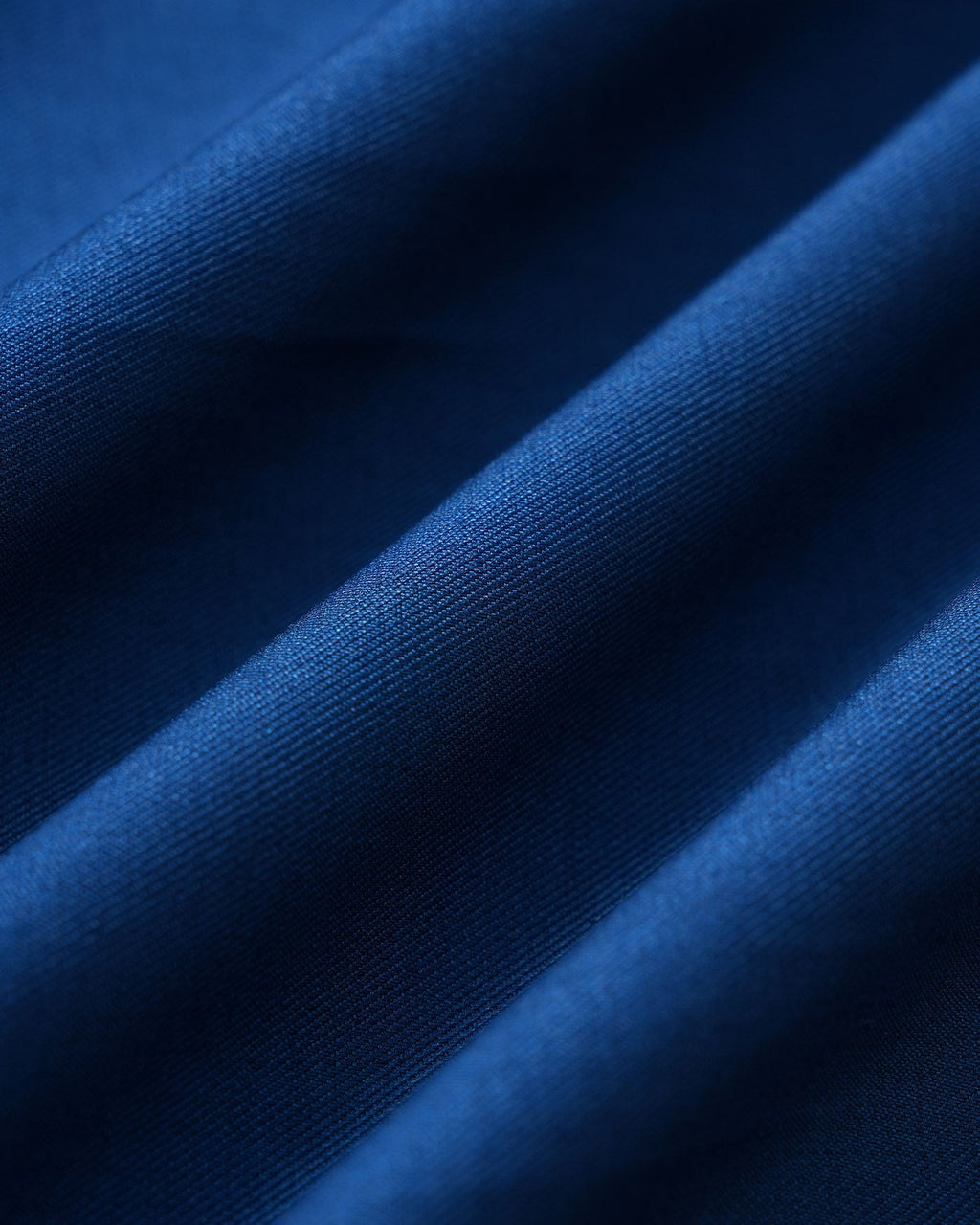 Blue V Neck Pleated Button Midi Dress