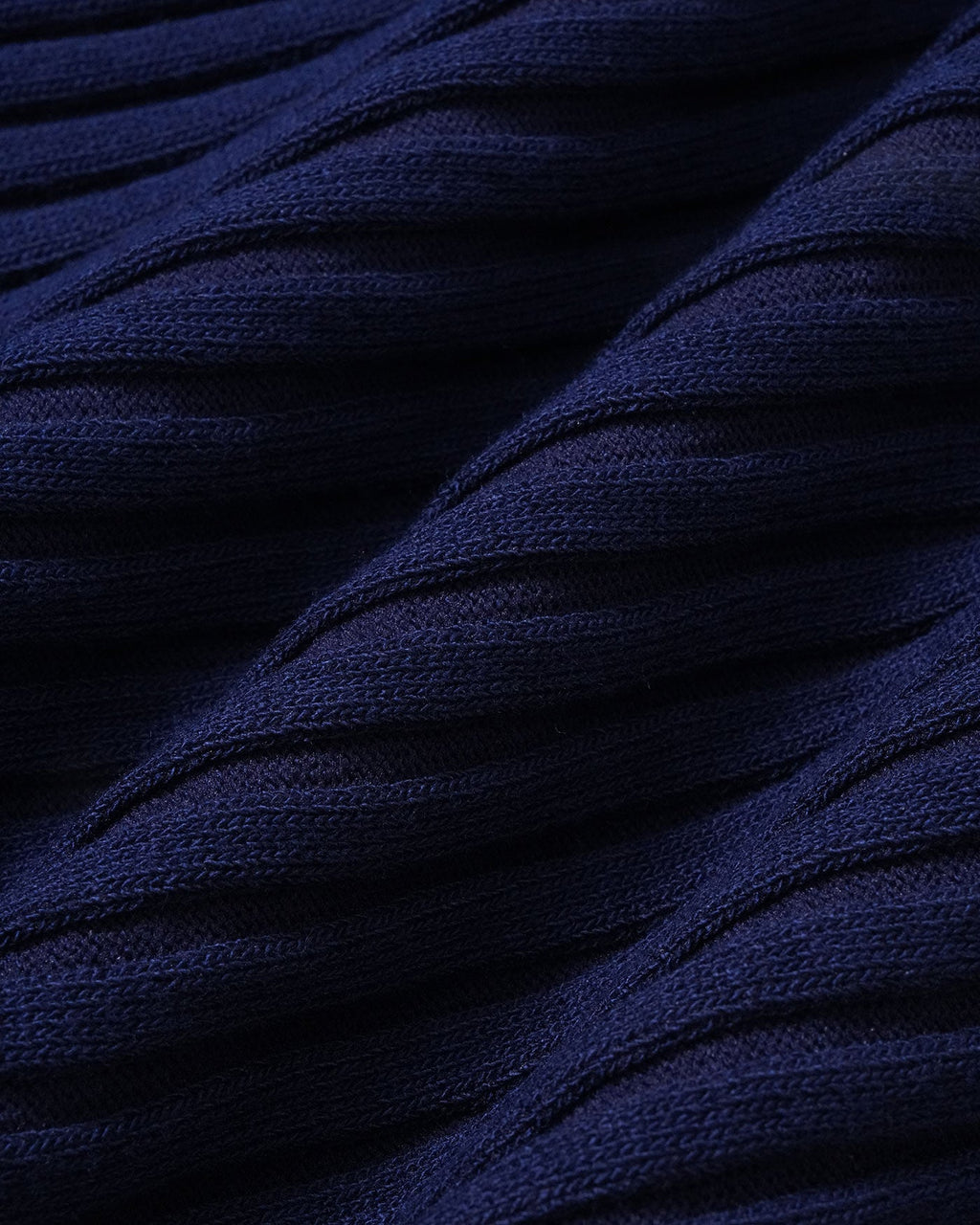 The Blue Boat Neck Ribbed Cap Sleeve Knit Tee