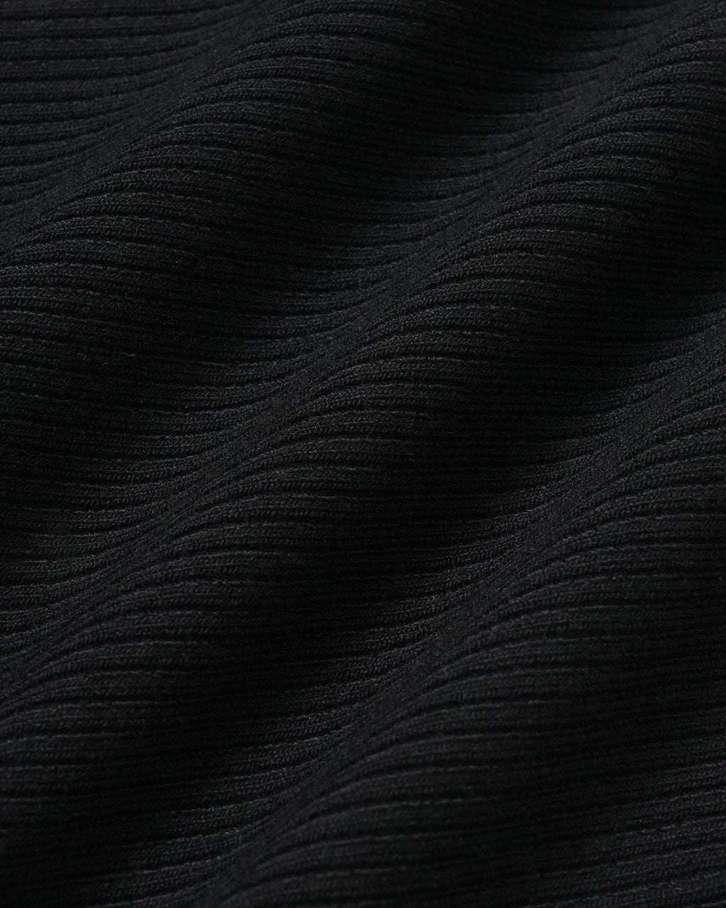 The Black V Neck Ribbed Knit Tank Top