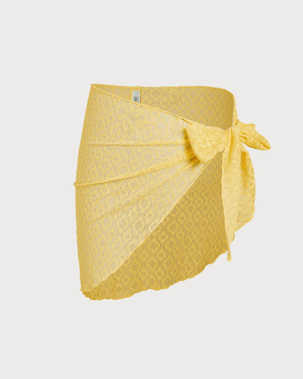 Yellow Jacquard Textured Bikini Set