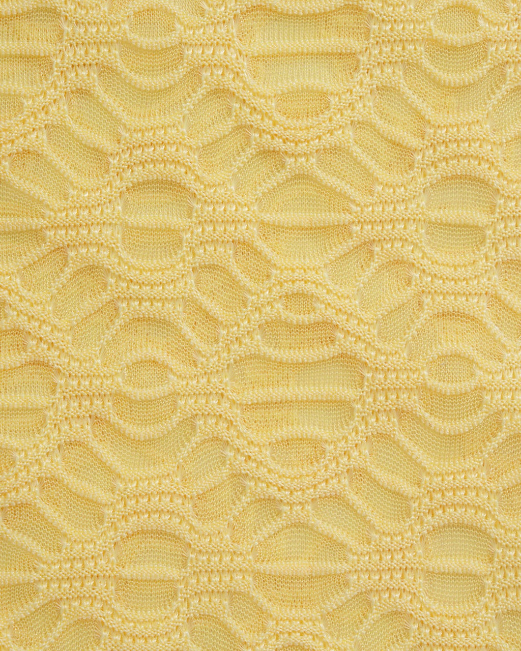 Yellow Jacquard Textured Bikini Set