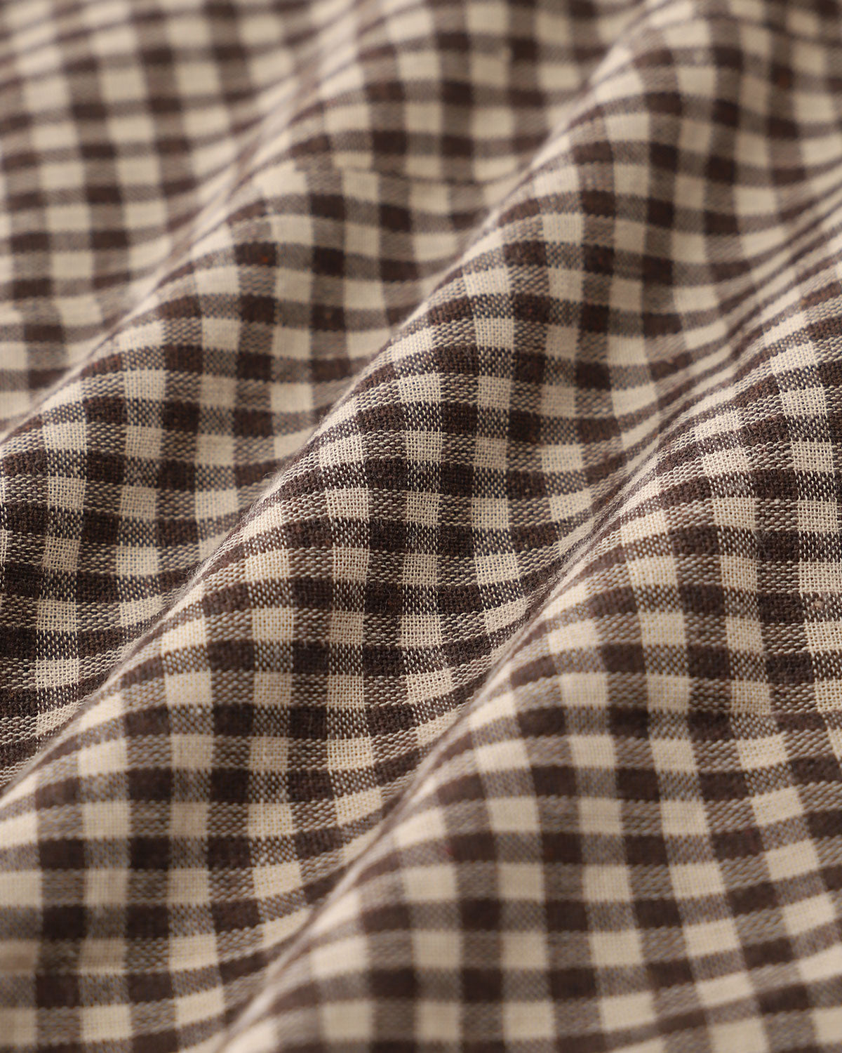 Brown Gingham Slip Mini Dress