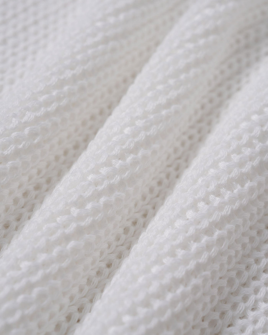 White Crocheted Openwork Cover-up