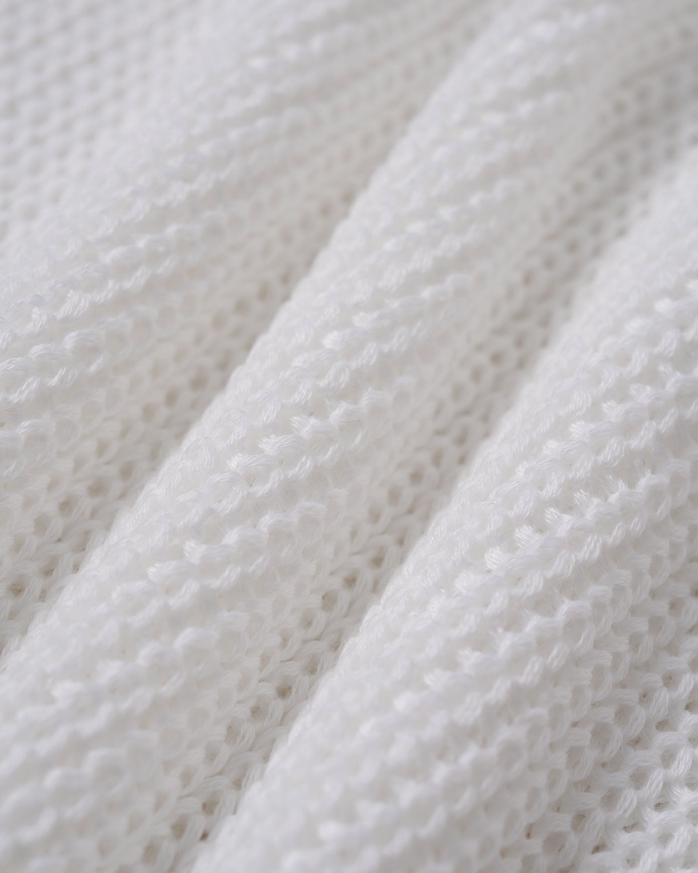 White Crocheted Openwork Cover-up