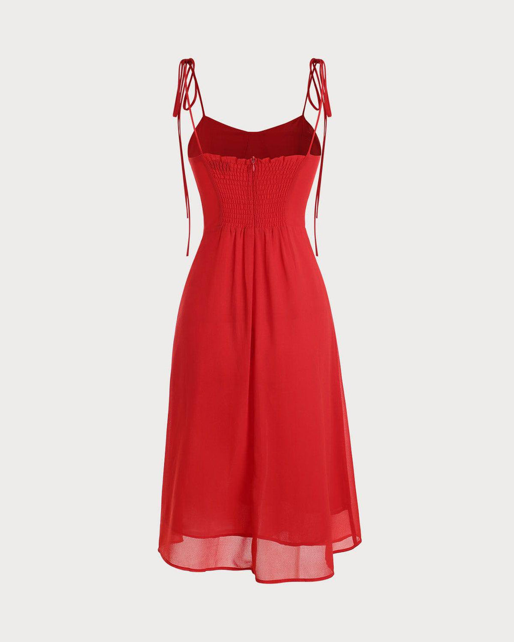 The Tie Spaghetti Strap Split Dress