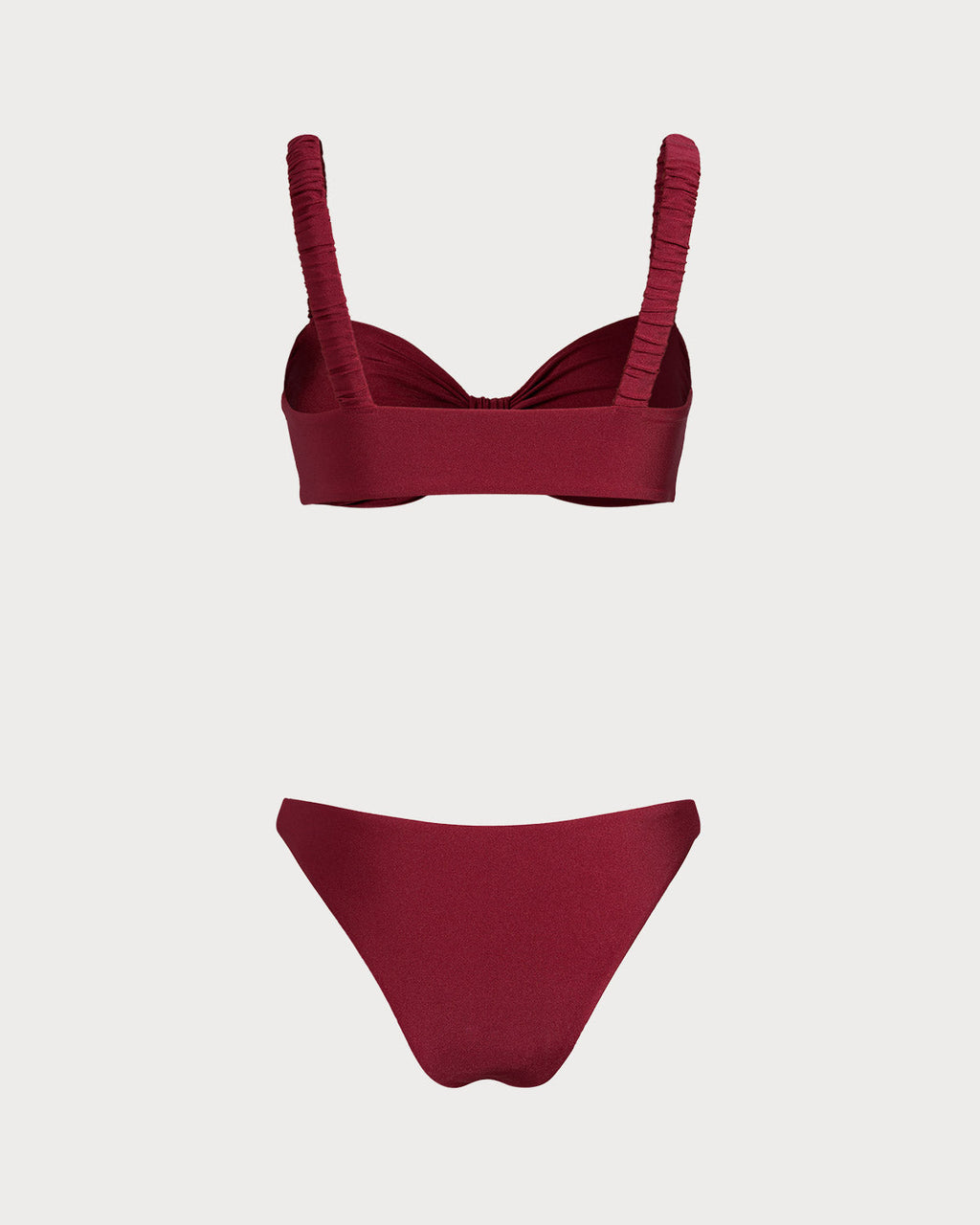 Red Bralette Bikini Sets