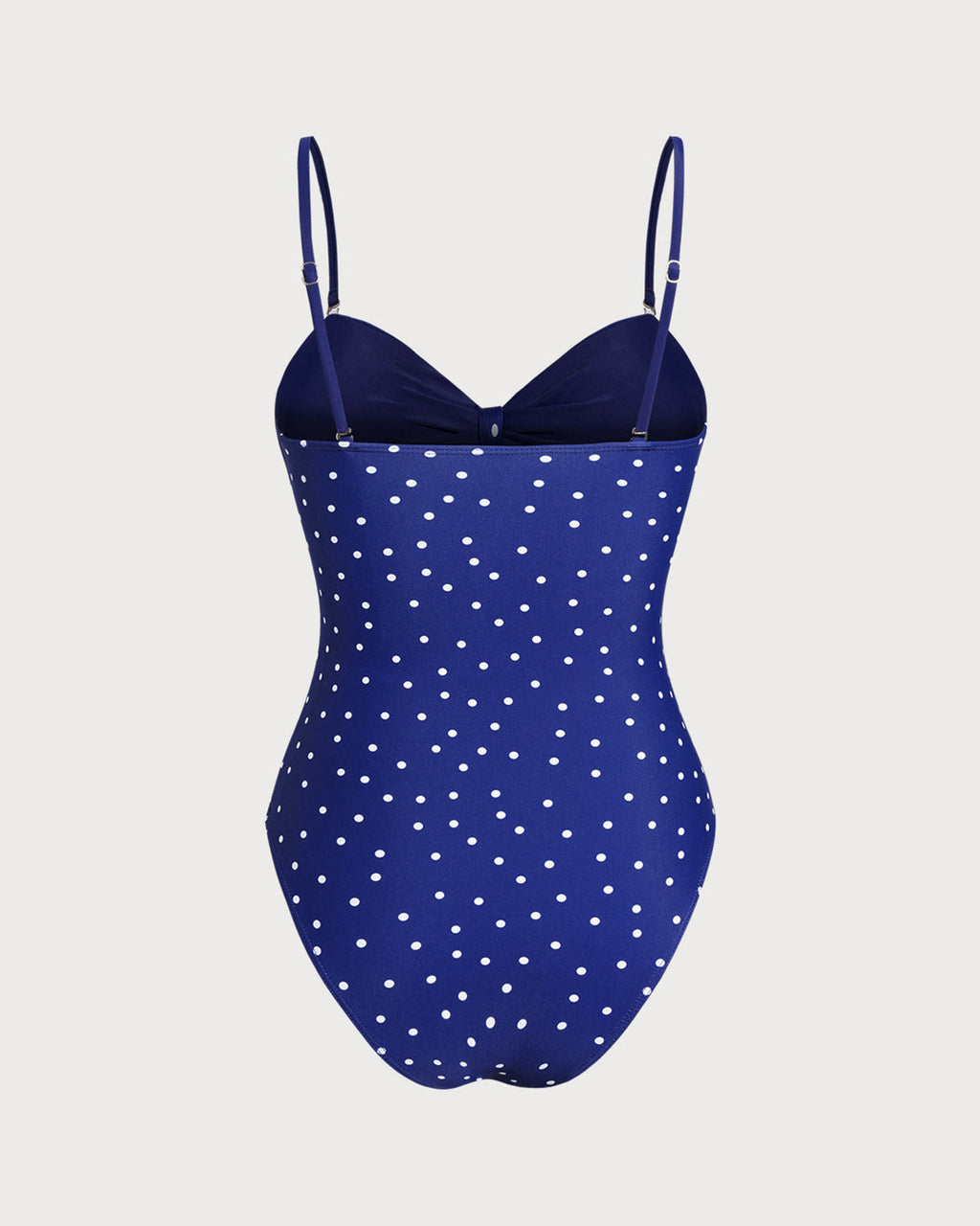 Blue Print Polka Dot One Piece Swimwear