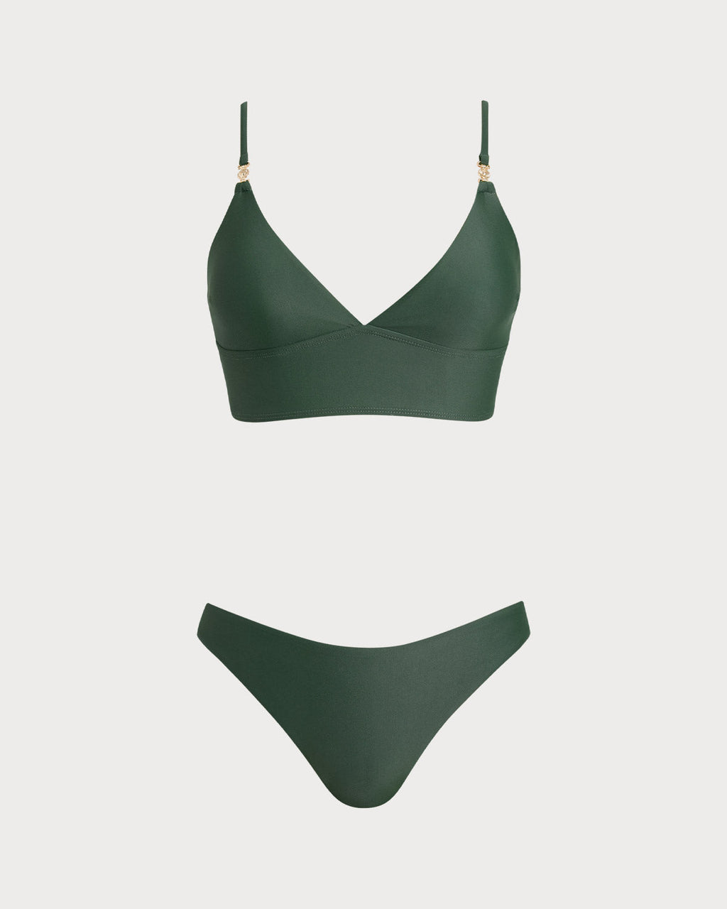 Green X Cross Tankini Set