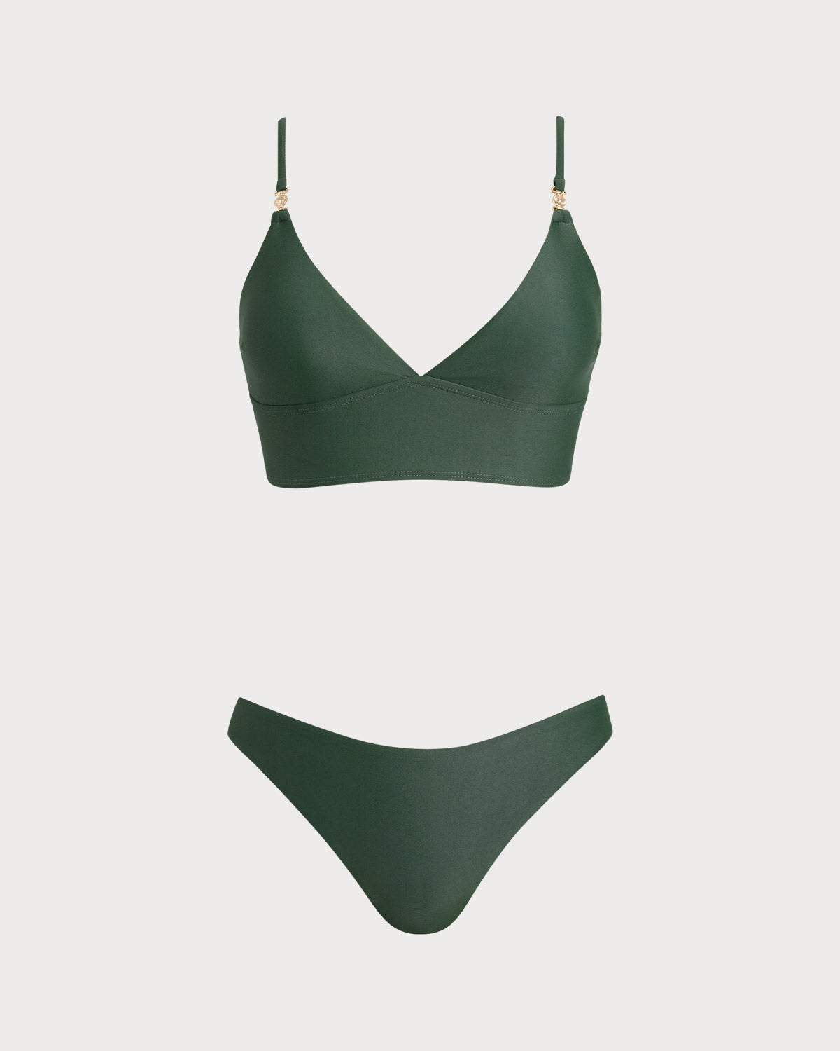Green X Cross Tankini Set