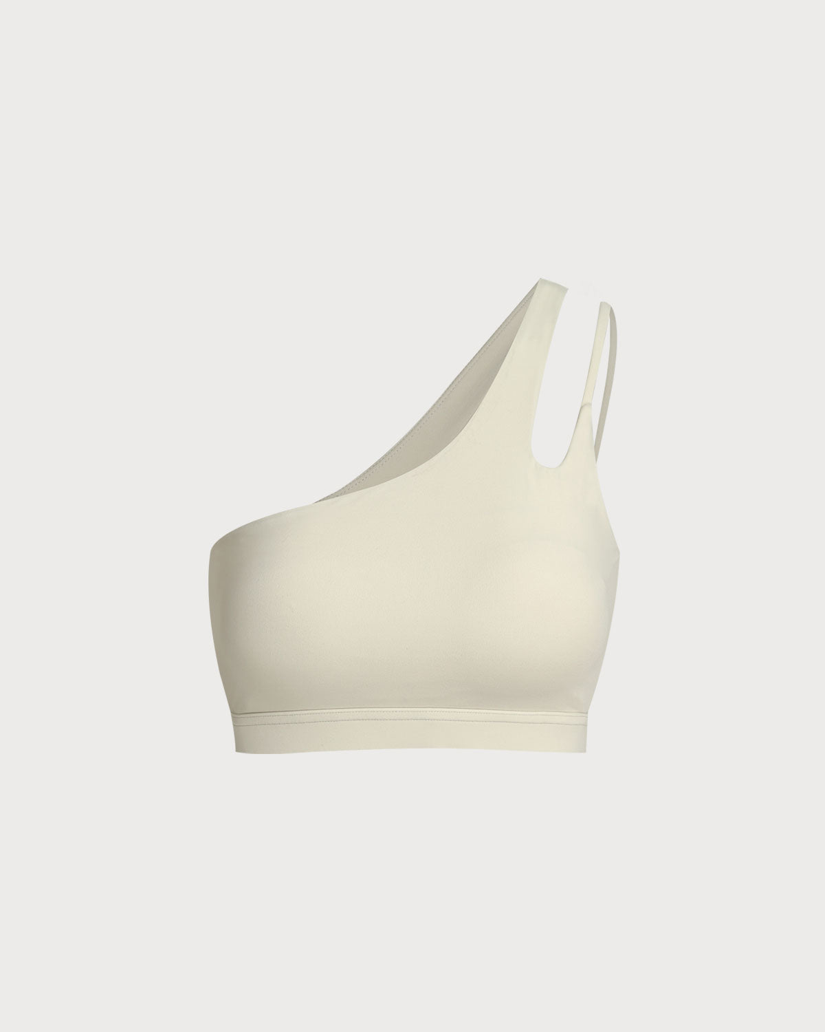 Apricot Cropped One Shoulder Yoga Cami Top