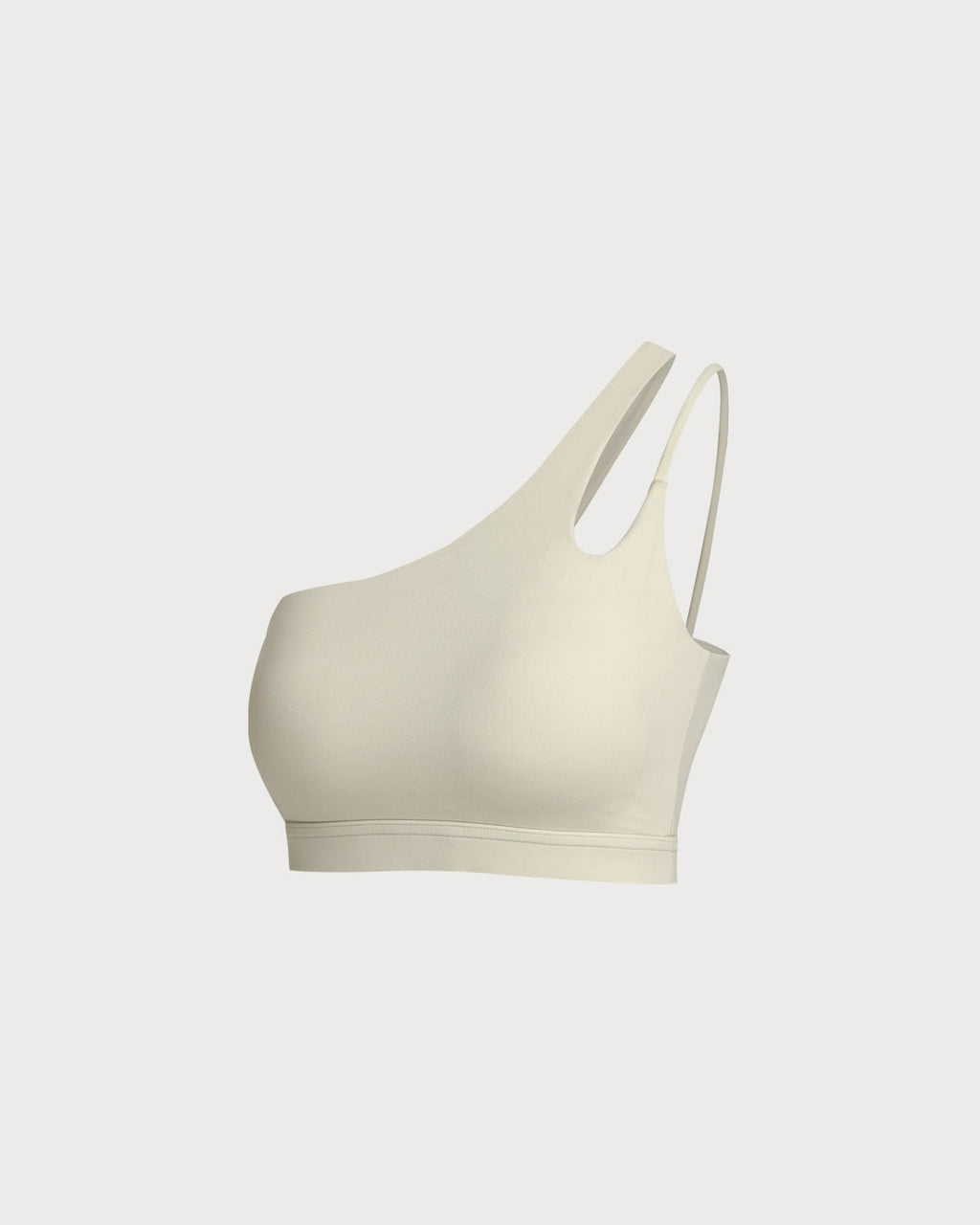 Apricot Cropped One Shoulder Yoga Cami Top
