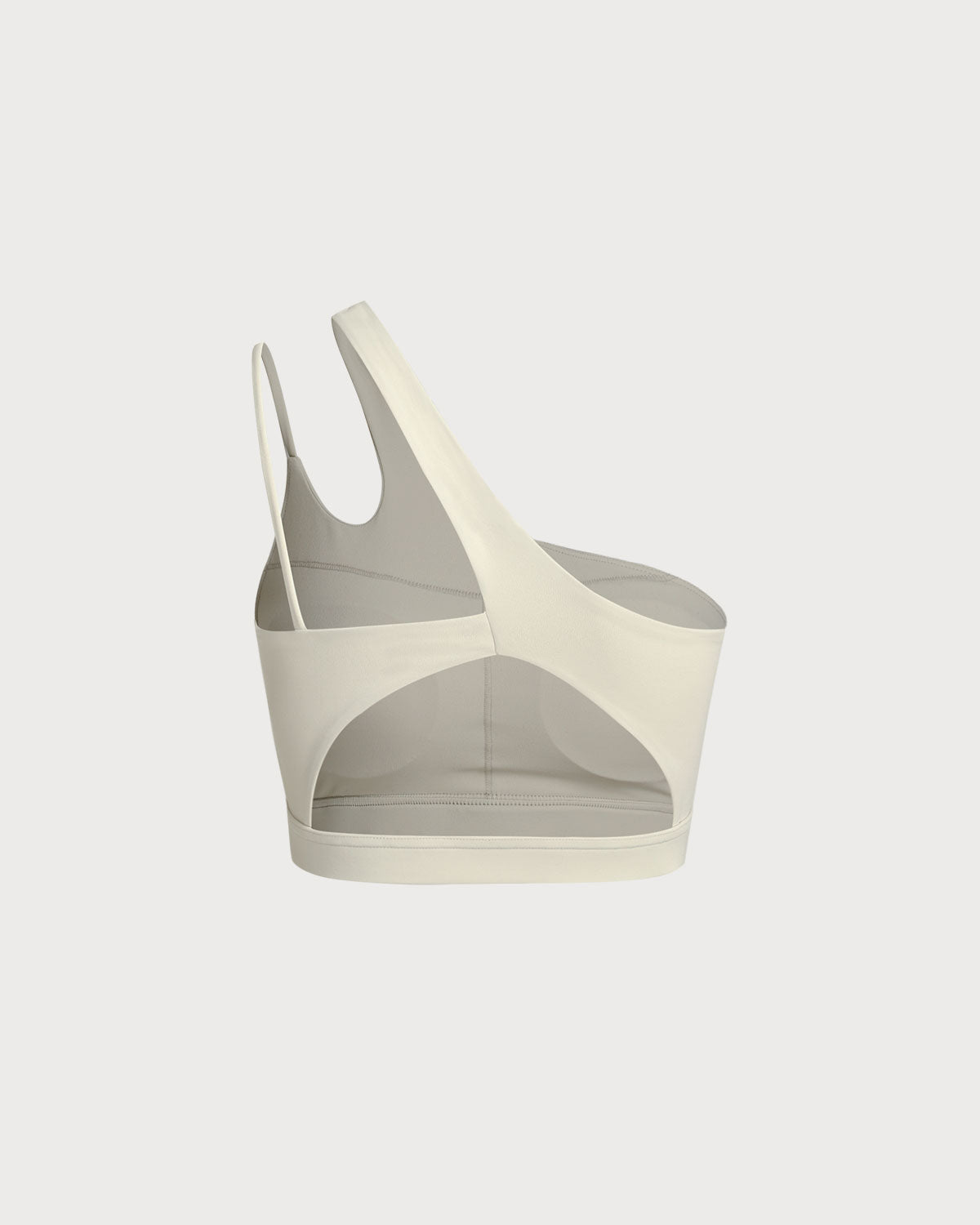 Apricot Cropped One Shoulder Yoga Cami Top