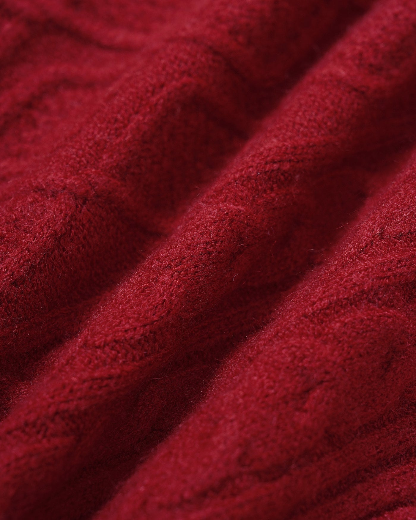 Red V Neck Knit Sweater