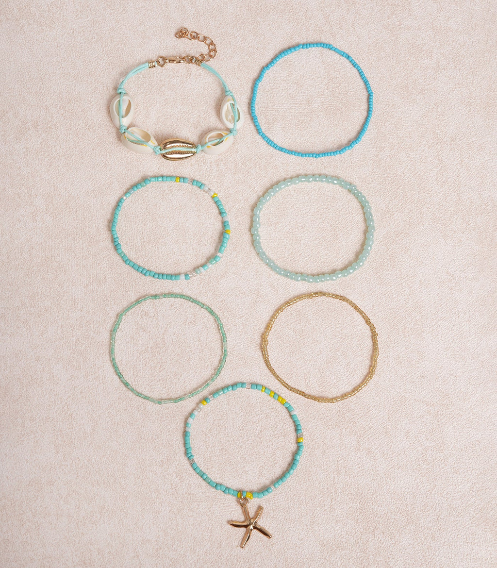 Blue Bohemian Beach Style Bracelet