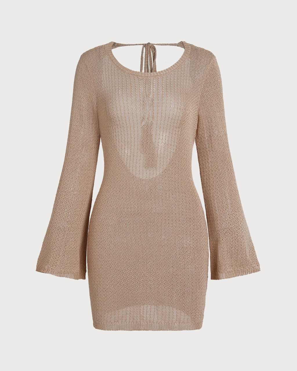 Khaki Bell Sleeve Cover-up