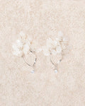 Off White Alloy Earrings