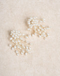 Off White Metal Earrings
