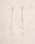 White Silver Earrings