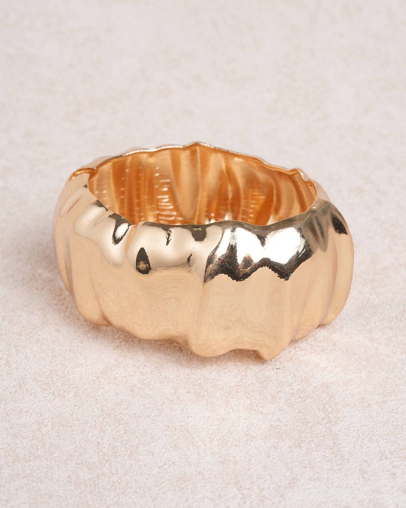Gold Wide Bracelet