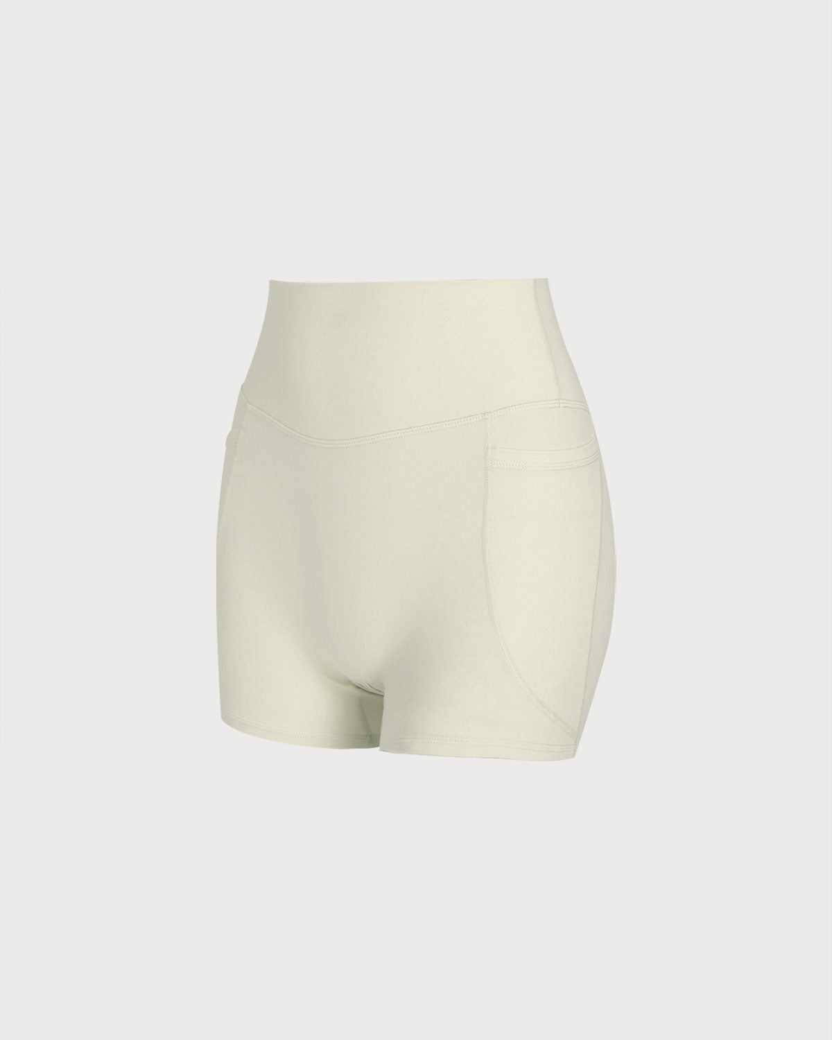 Apricot Pocket High Waisted Yoga Shorts