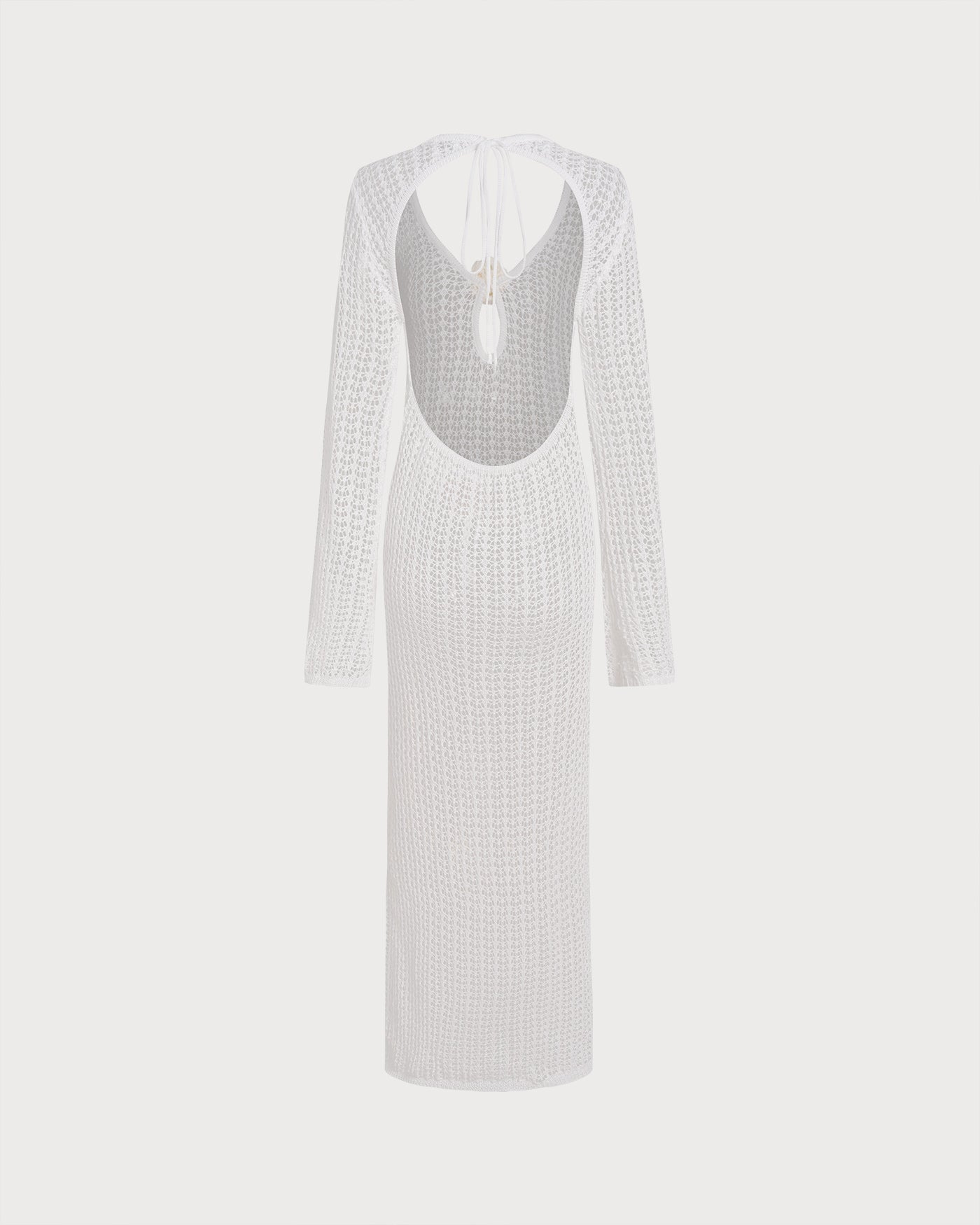 White Cut Out Swimsuit Cover-Up