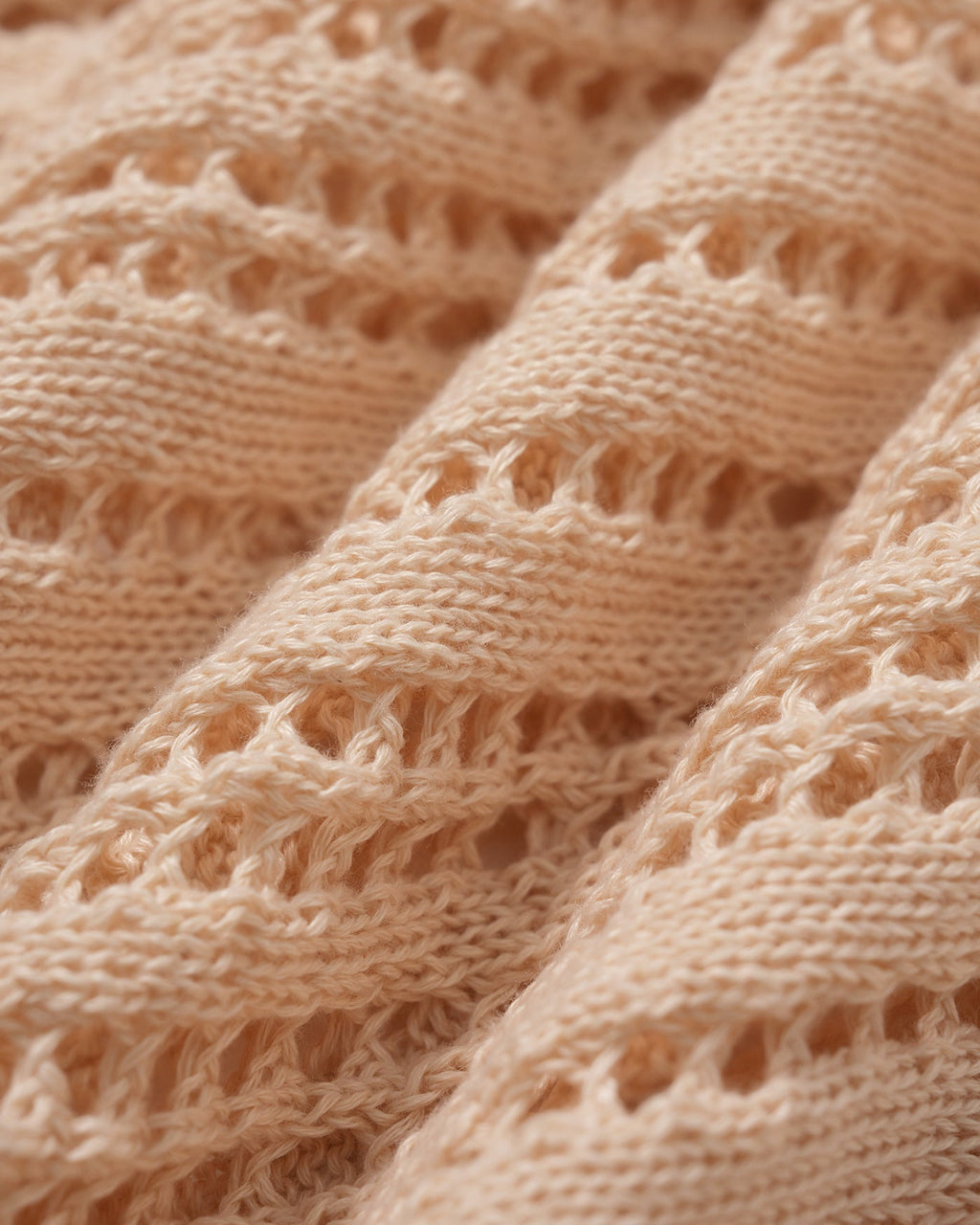 Apricot Crochet Swimsuit Cover-Up