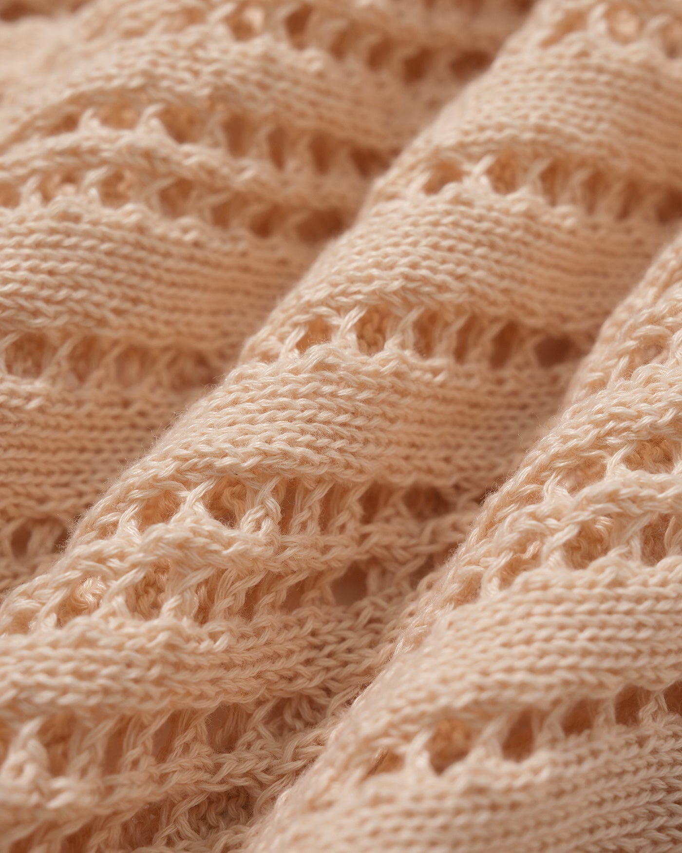Apricot Crochet Swimsuit Cover-Up