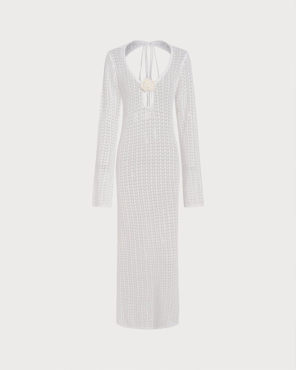 White Cut Out Swimsuit Cover-Up