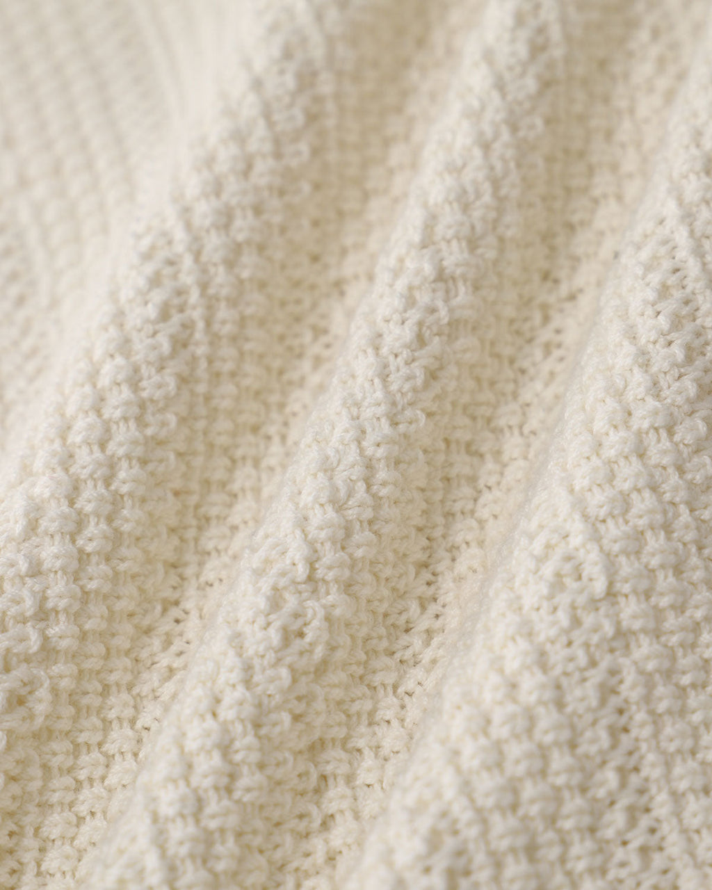 Beige U Neck Textured Cardigan