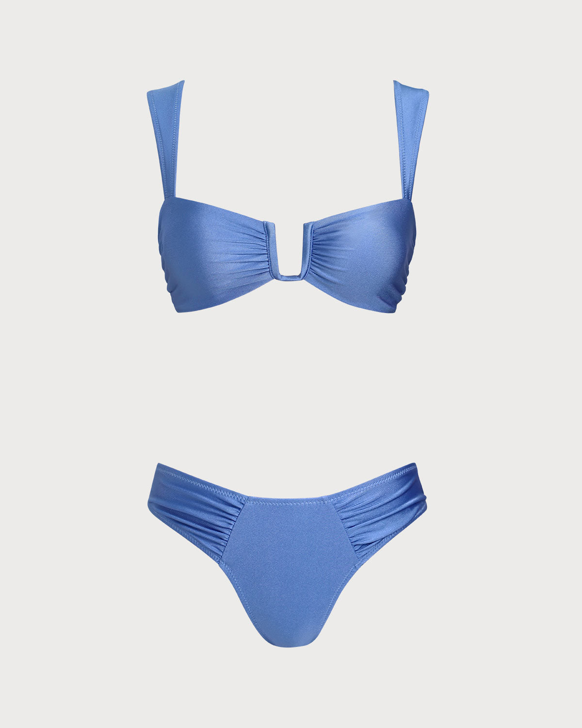 Blue Triangle High Stretch Bikini Set