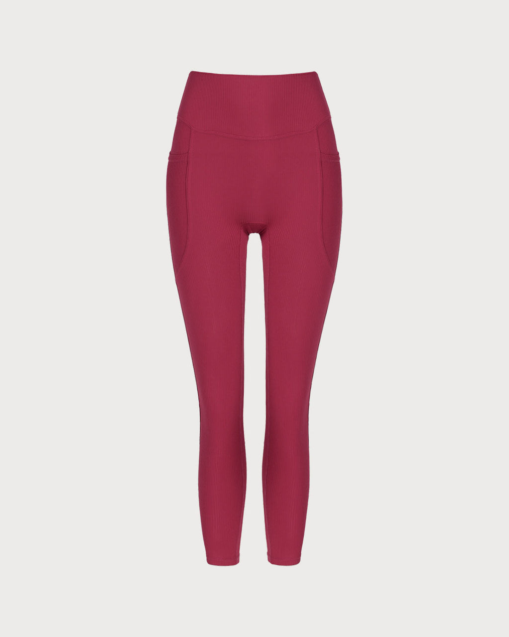 Red Quick-drying High Waisted Yoga Leggings