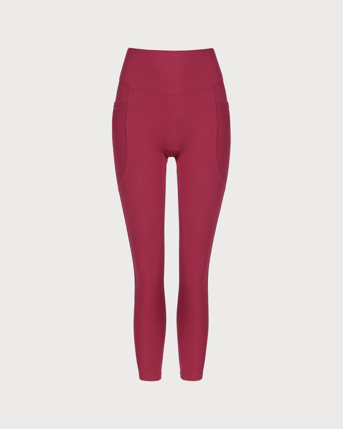 Red Quick-drying High Waisted Yoga Leggings