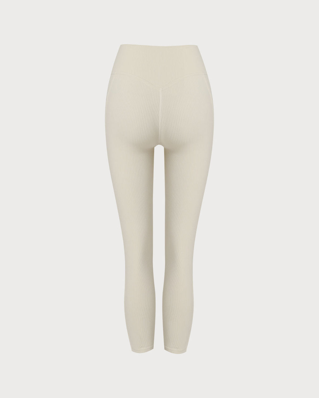 Beige Quick-drying High Waisted Yoga Leggings