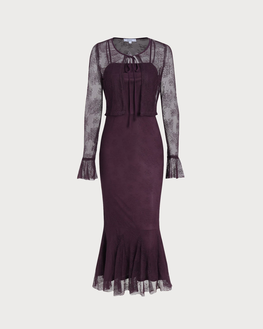 Purple Mermaid Midi Dress
