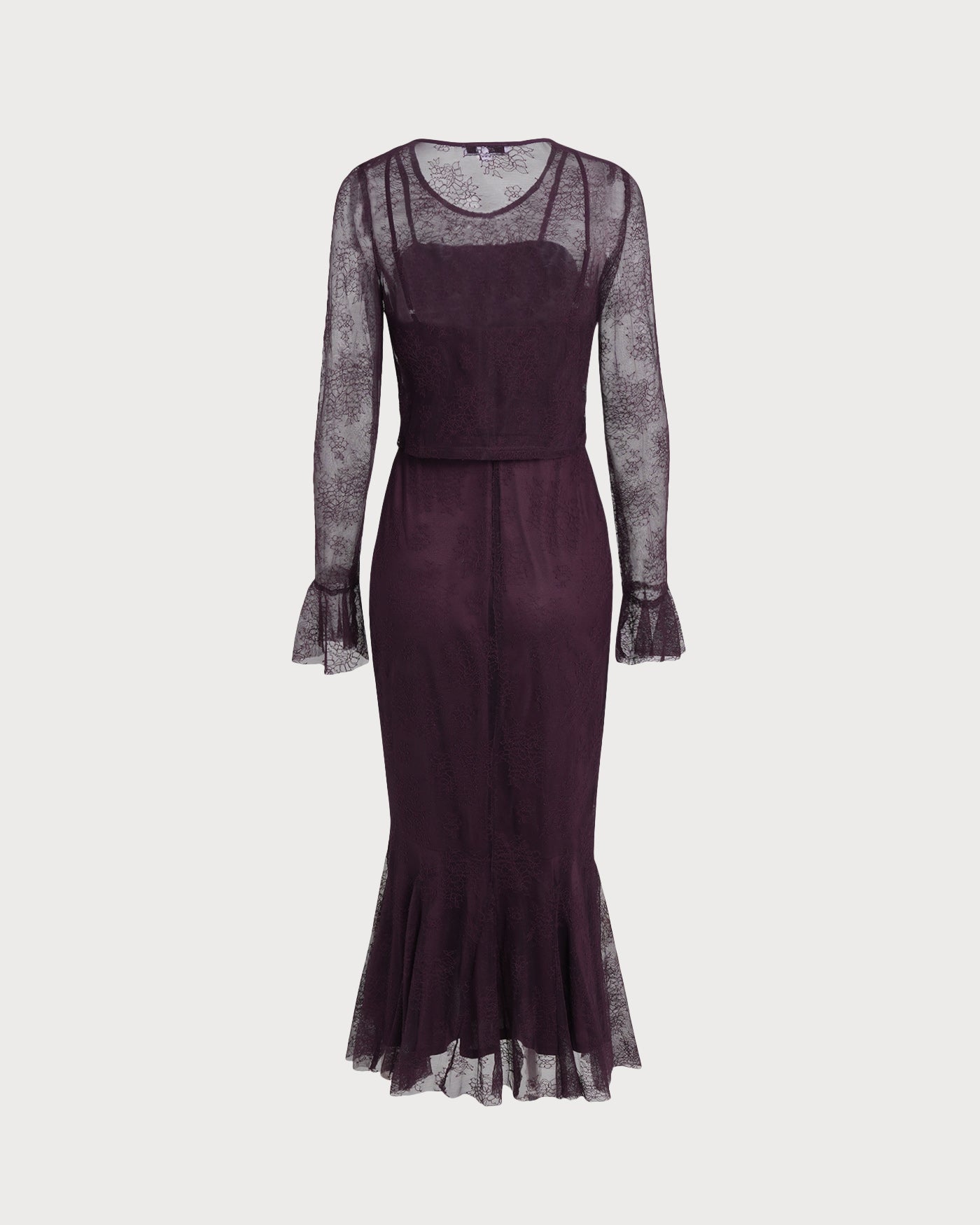 Purple Mermaid Midi Dress