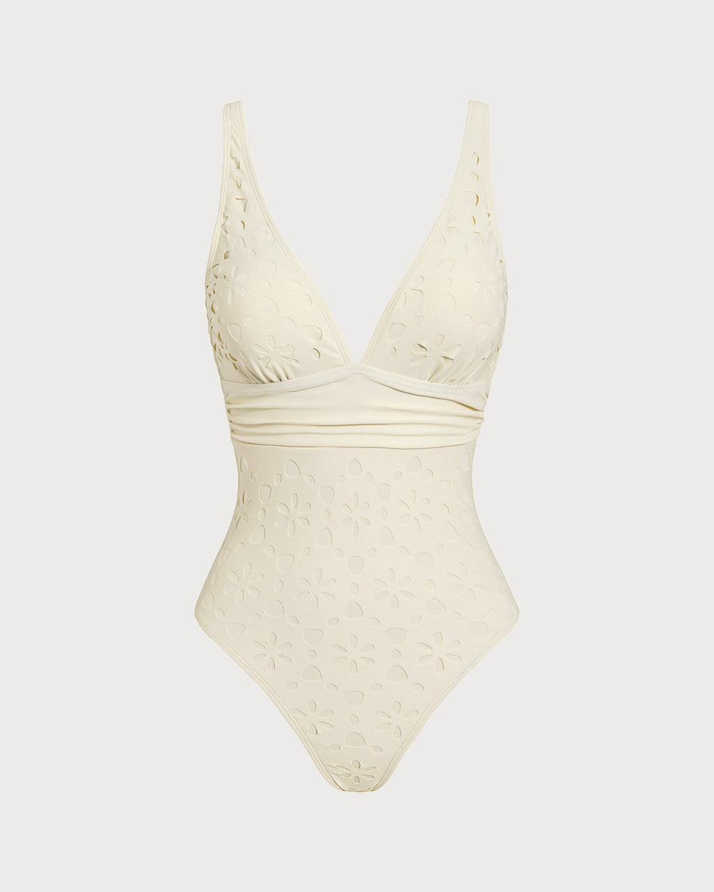 Off White Bralette One Piece Swimwear