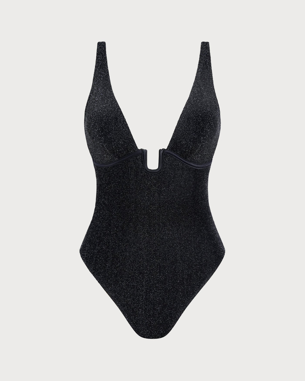 Black Sequins Bralette One Piece