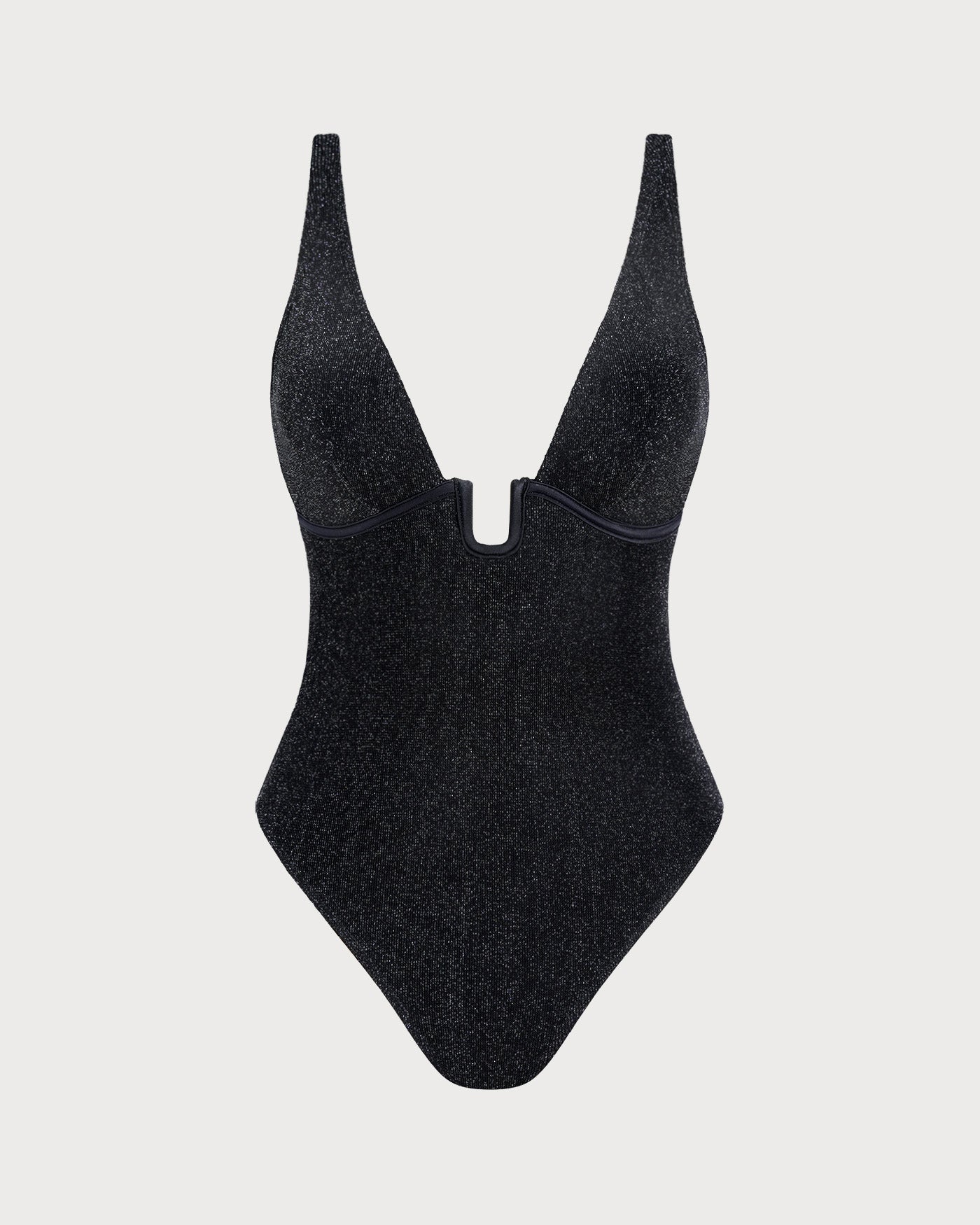 Black Sequins Bralette One Piece