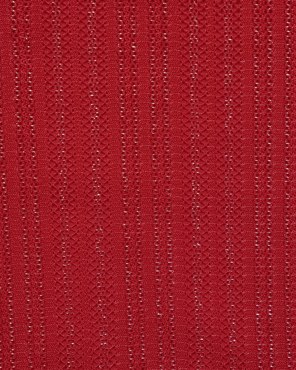 Red Square Neck Sequins Tankini Set