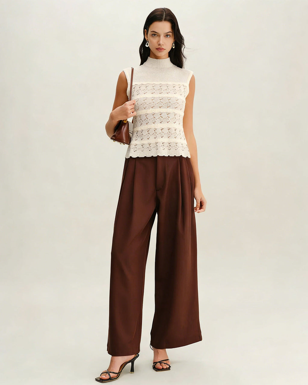 Apricot Turtle Textured Tank Top
