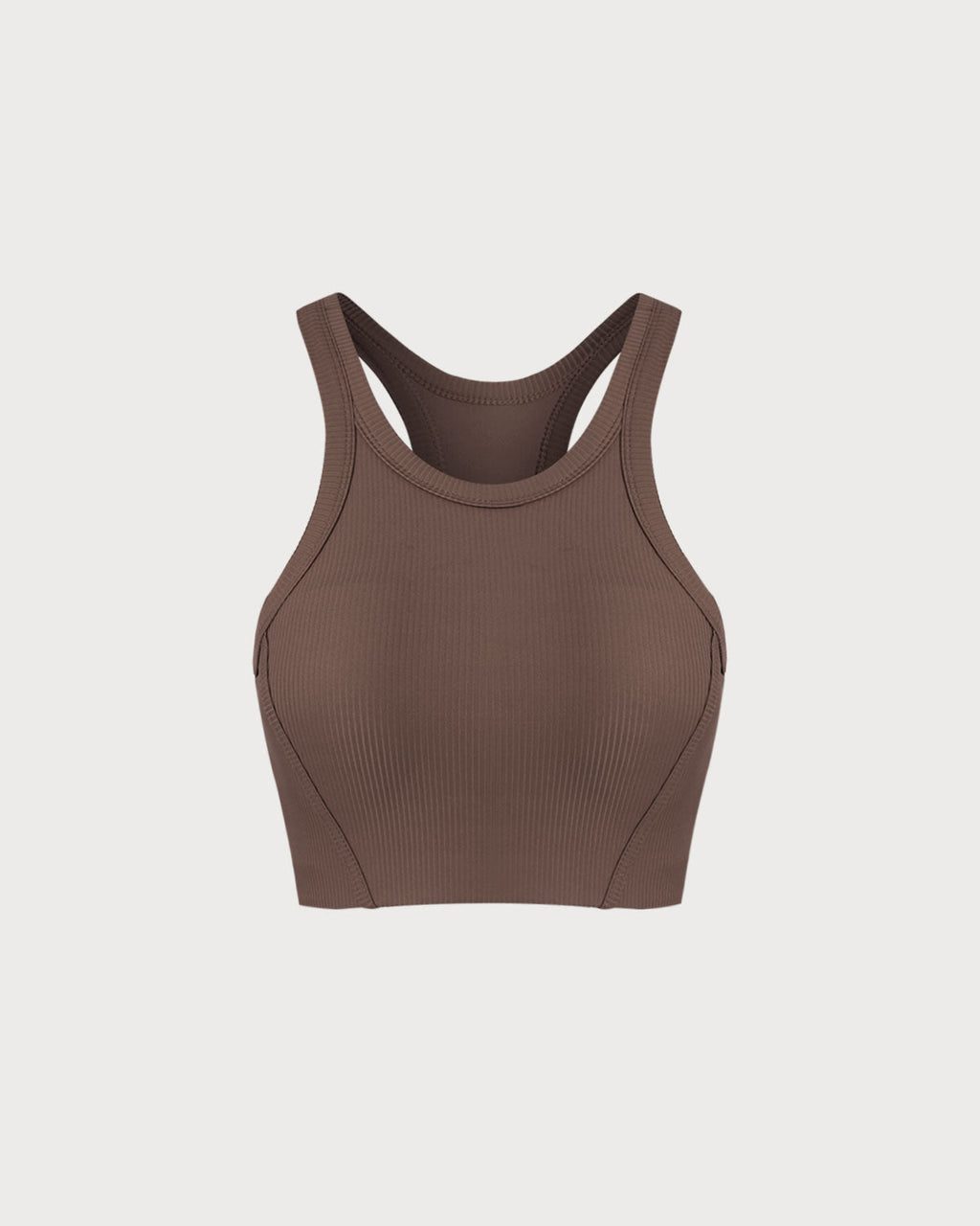 Brown I-back Yoga Tank Top