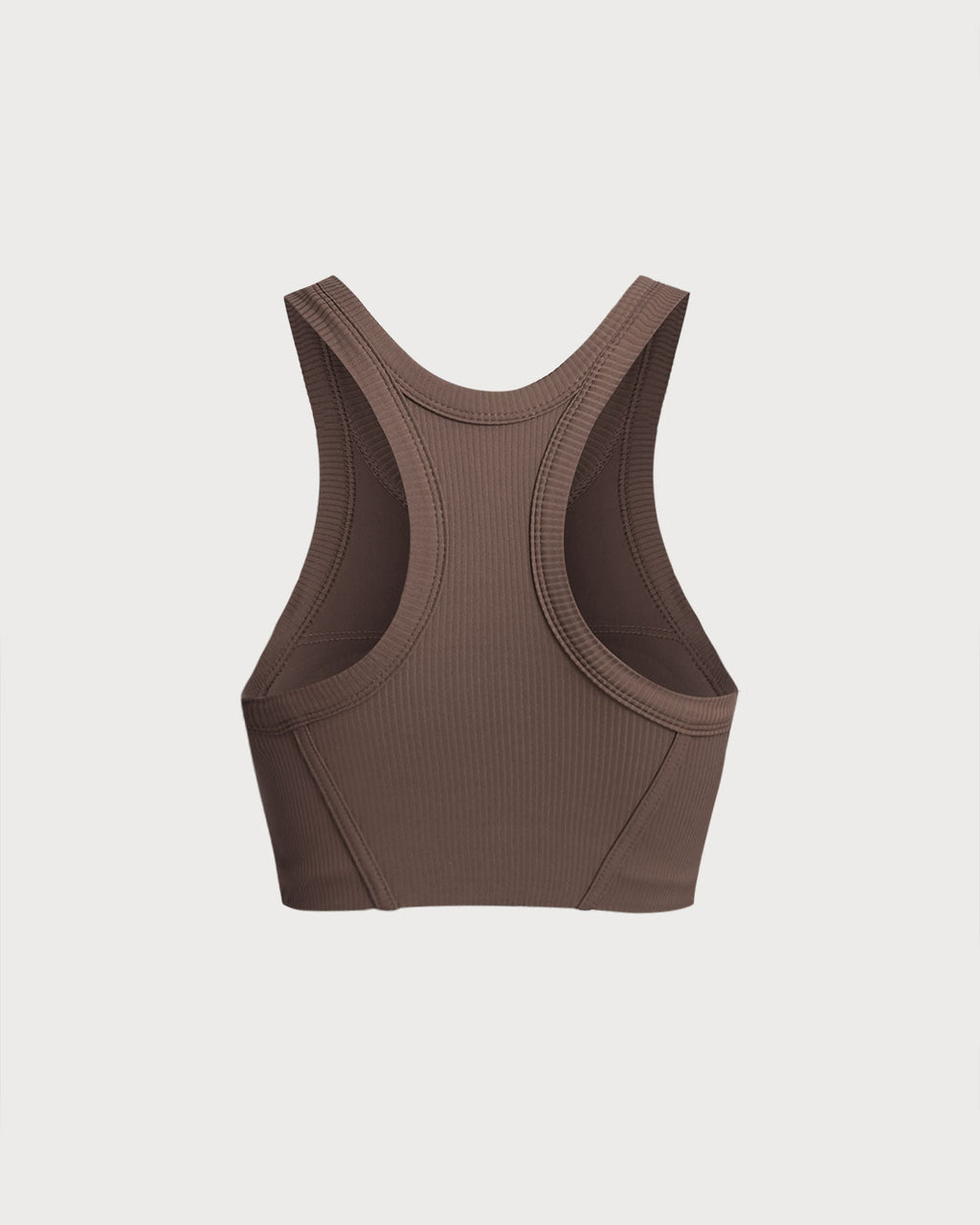 Brown I-back Yoga Tank Top