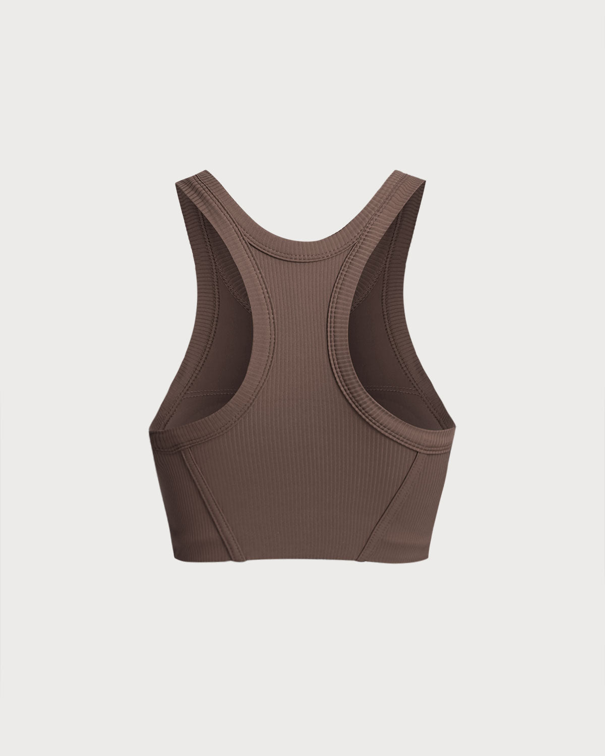 Brown I-back Yoga Tank Top