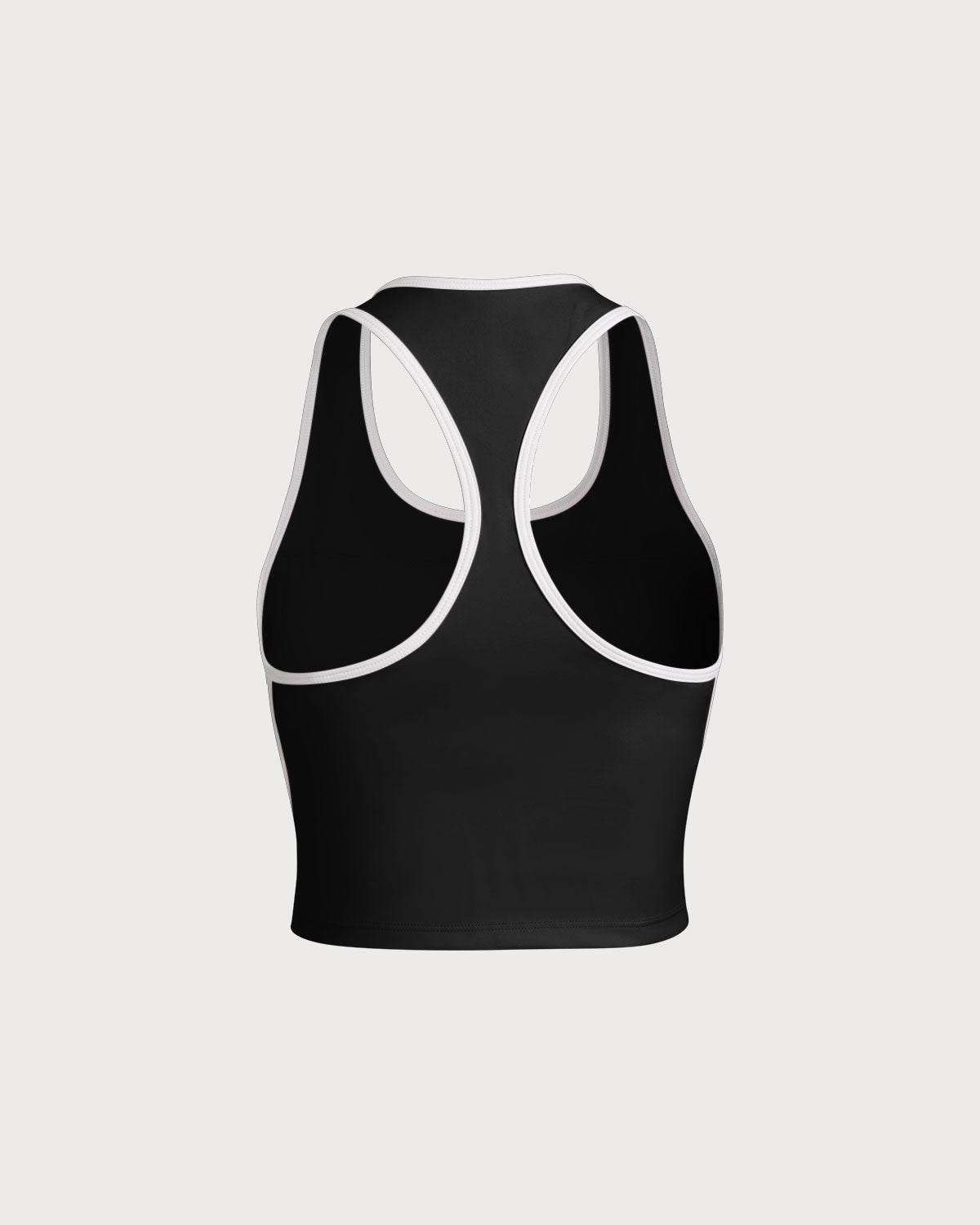 Black Scoop Neck Yoga Tank Top - Light Support