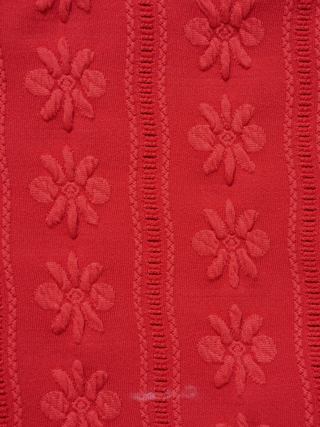 Red Jacquard Halter Drawstring Bikini Set