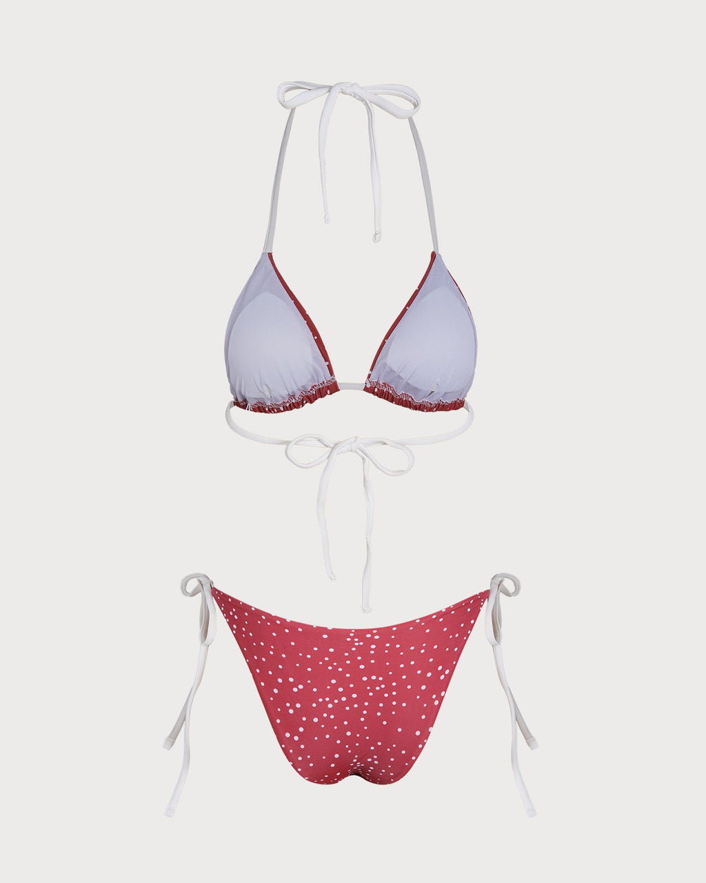 Red Polka Dot Bikini Set