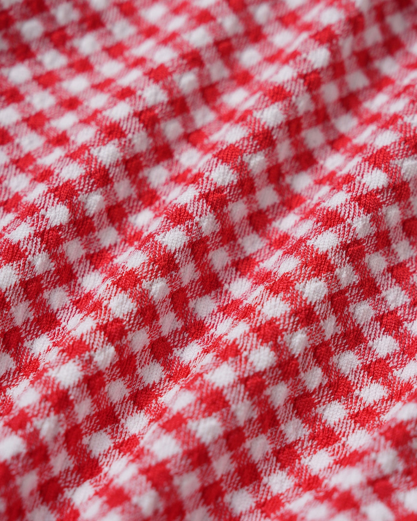 Red Plaid Triangle Bikini Set