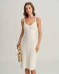 Beige Bodycon Slip Sweater Dress